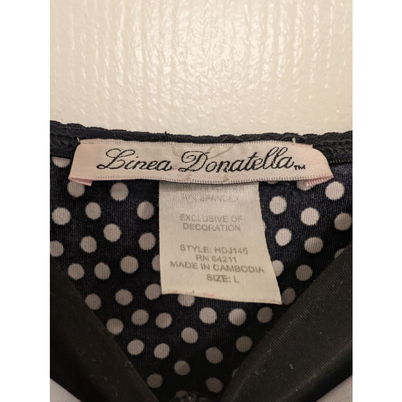 Y2K Polka Dot Babydoll Cami Dark Coquette Rosette Lace Trim Grunge Fairy Top - L - Picture 4 of 7